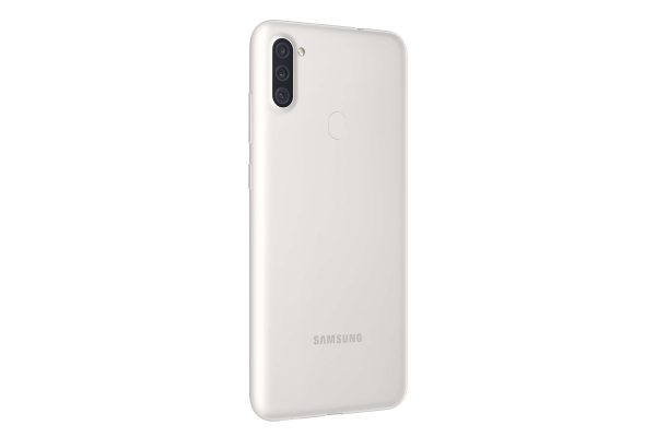 samsung galaxy a11 back side view white 1 scaled
