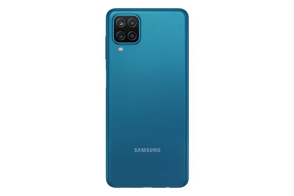 samsung galaxy a12 back view blue scaled