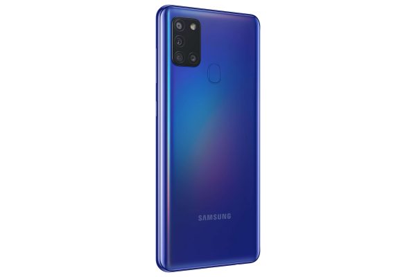 samsung galaxy a21s blue color back side view 2 1 scaled